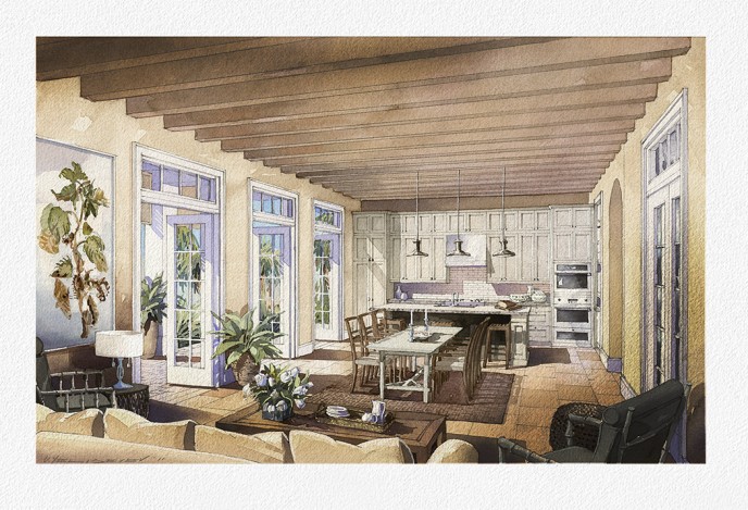 Camana Bay Living room 1Torti Gallas and Partners