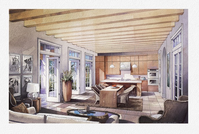 Camana Bay living room 3 Torti Gallas and Partners