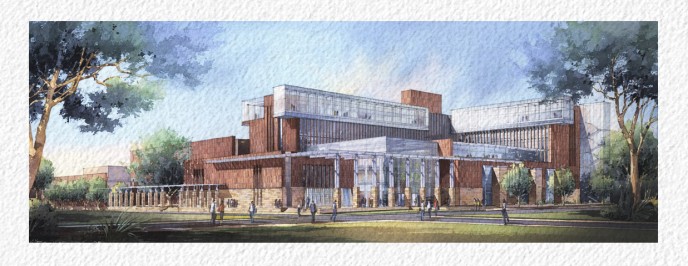 Watercolor architectural rendering Vladislav Yeliseyev
