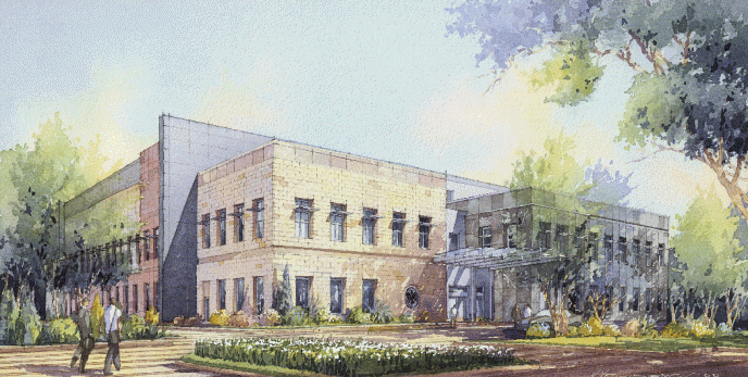 Watercolor architectural rendering Vladislav Yeliseyev